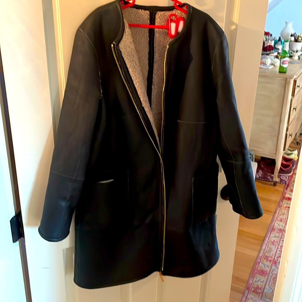 Kate Spade Maddison Ave size 2 leather/sherpa